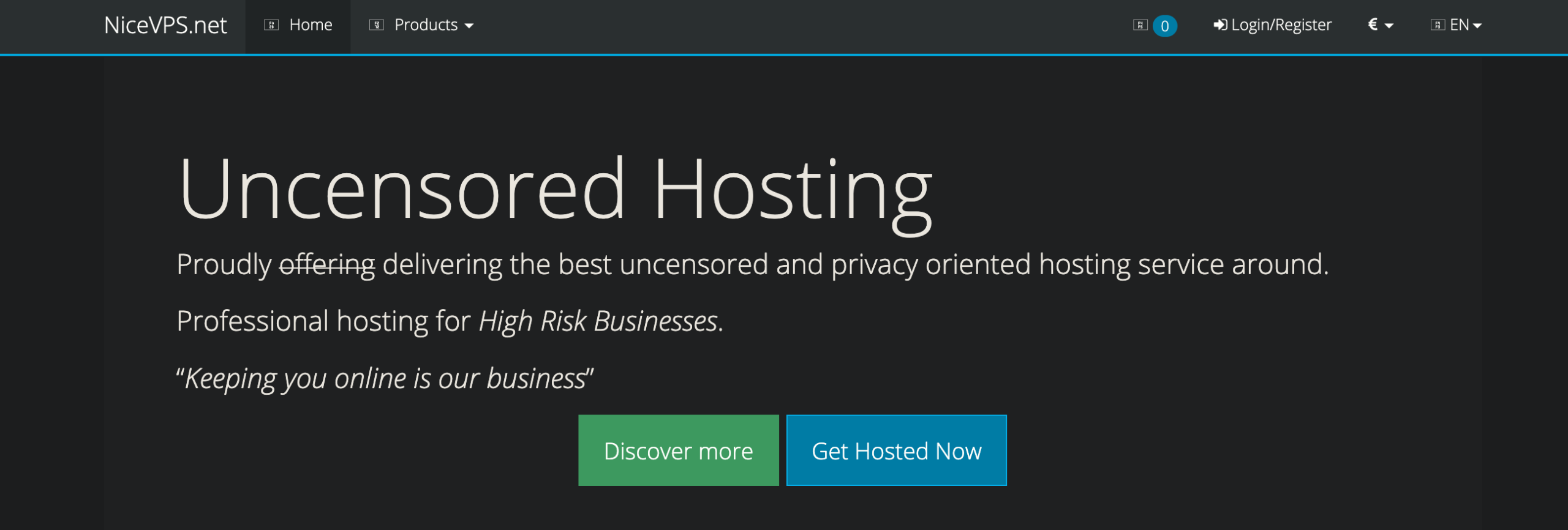 NiceVPS.net - Uncensored Hosting, Privacy Hosting, VPS, Dedicated Servers,
